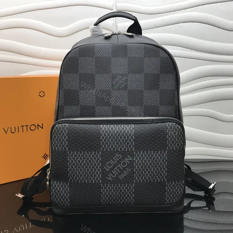 Damier Graphite Luxe Backpack â€“ Signature Texture, Everyday Utility — view 1