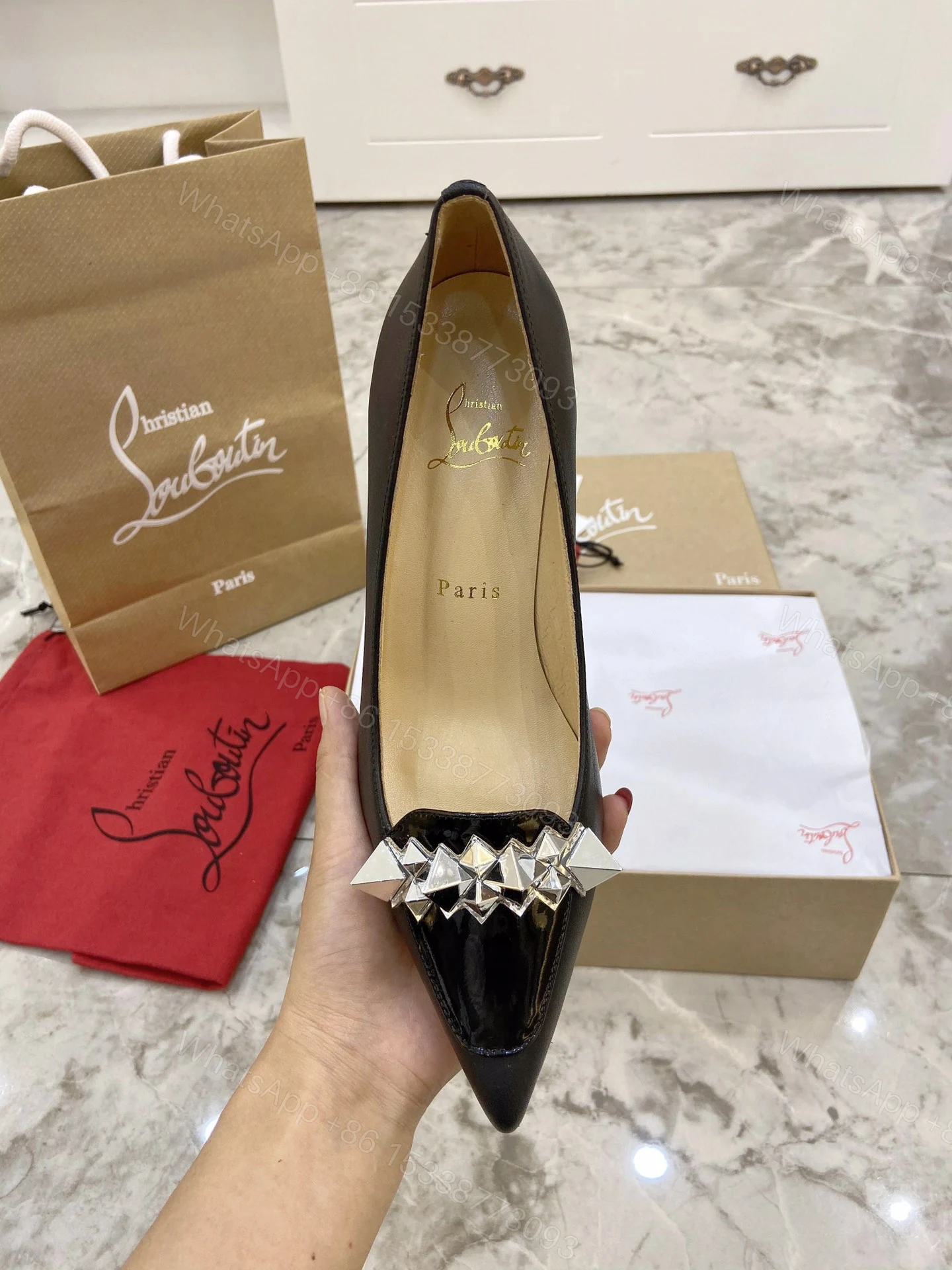 View 3 of Christian Louboutin Wedges Flats