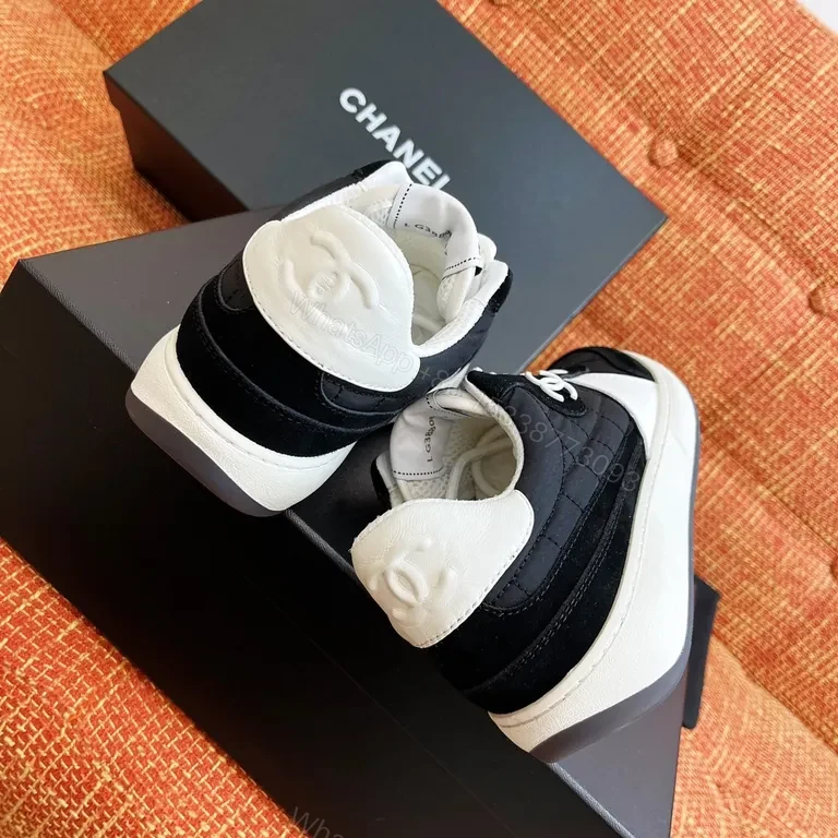 View 7 of Chanel-Inspired Quilted Knit Sneakers: Luxury Comfort