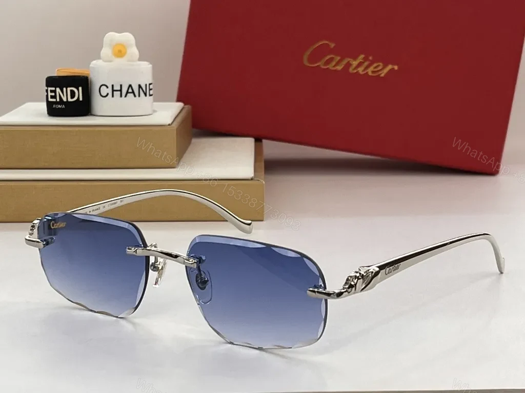 View 9 of Gold-Tone Cartier Sunglasses: Luxury Everyday Comfort