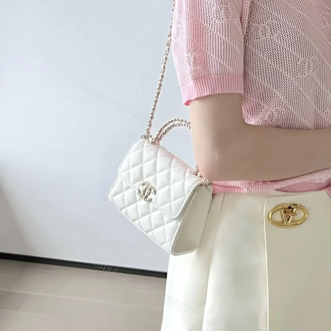 View 25 of 高仿Chanel*23P系列AP3237豎版Kelly手袋白色免檢版