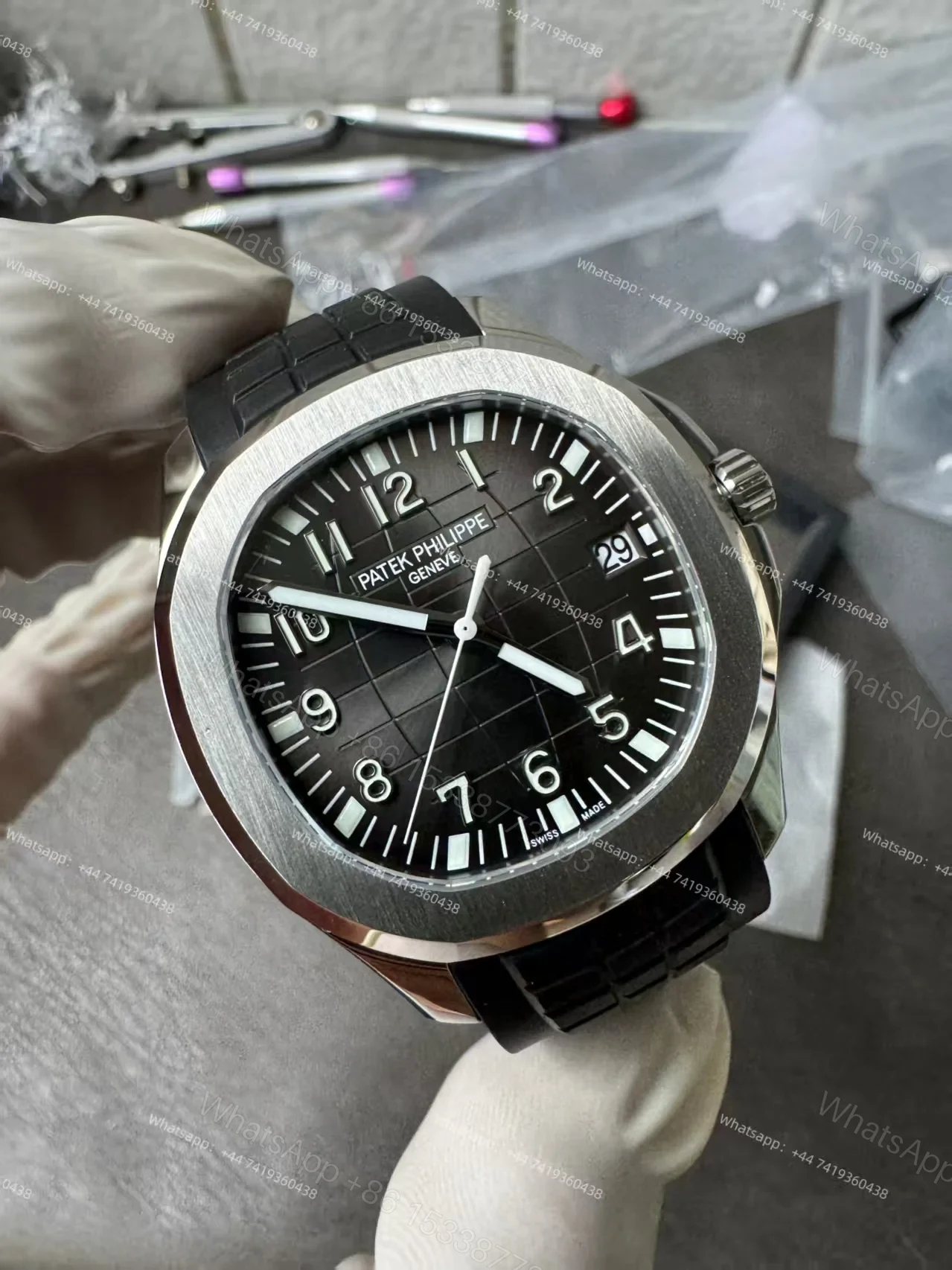 View 10 of Patek Philippe Super Clone Aquanaut 5167A-001 40MM Black dial