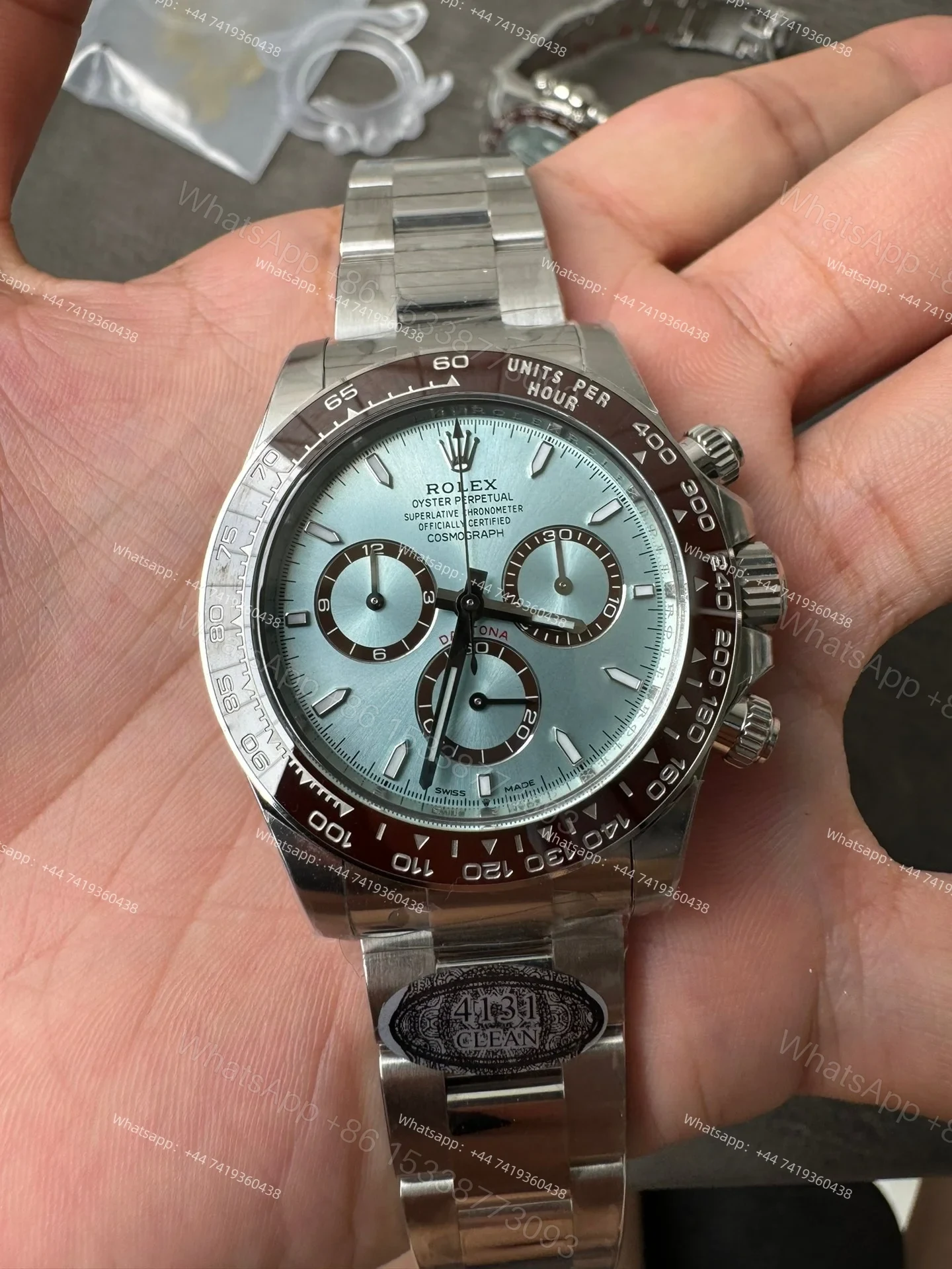 View 5 of Rolex Super Clone Daytona Ice Blue M126506-0001 4131 Movement