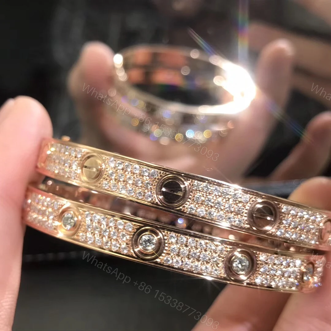 Cartier Love Bracelet, paved diamonds — view 2