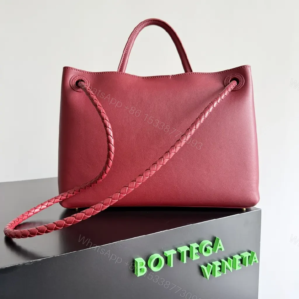 View 9 of Chic Leather Tote: Braided Detail, All-Day Luxury Bag