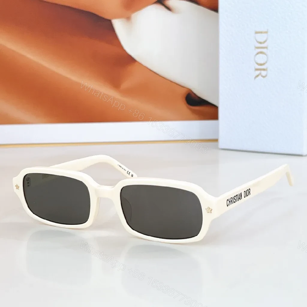 View 5 of Bold Black Acetate Sunglasses – Modern Rectangular, Subtle Luxe