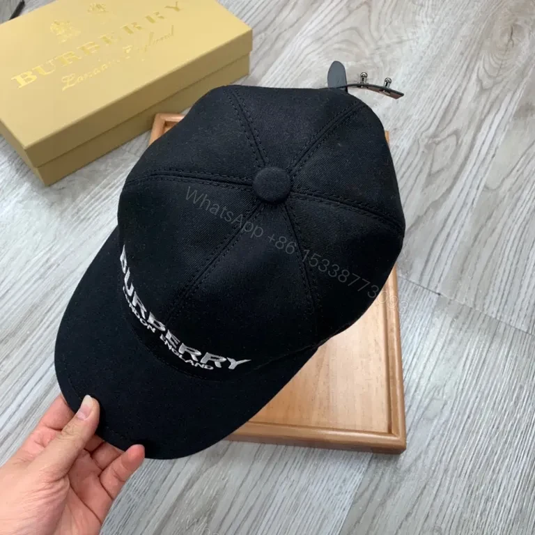 View 5 of Burberry Black Cap â€” Embroidered Luxury, Everyday Style