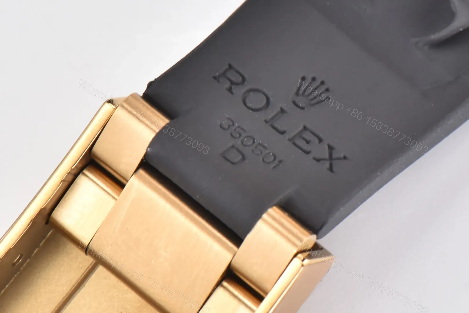 View 8 of EW Factory Clean Factory CLEAN Rolex Daytona Gold Black Rubber Strap