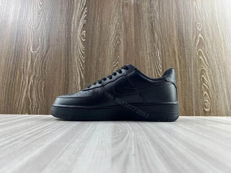 View 7 of Covert Black Leather Nike X Supreme Luxe Sneaker