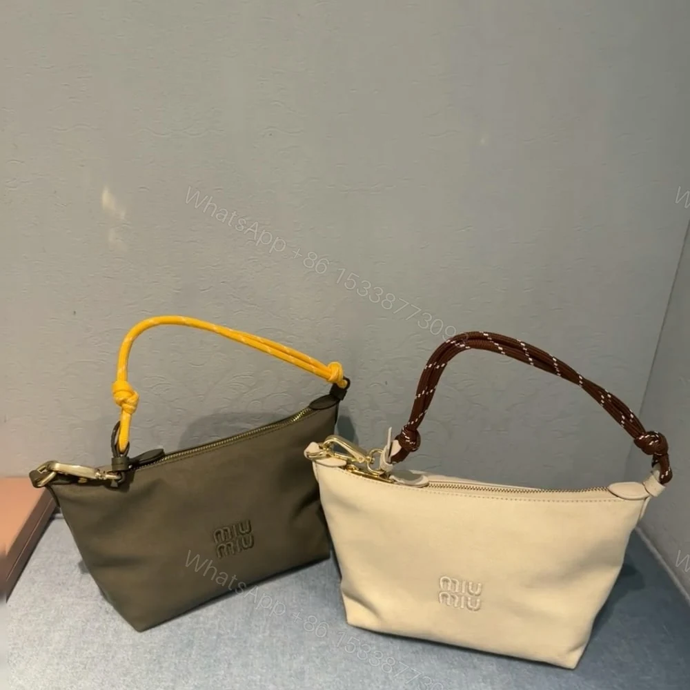View 3 of MIUMIU GABARDINE POUCH CHALK WHITE 18CM 5NE841 2IA7 F0C42