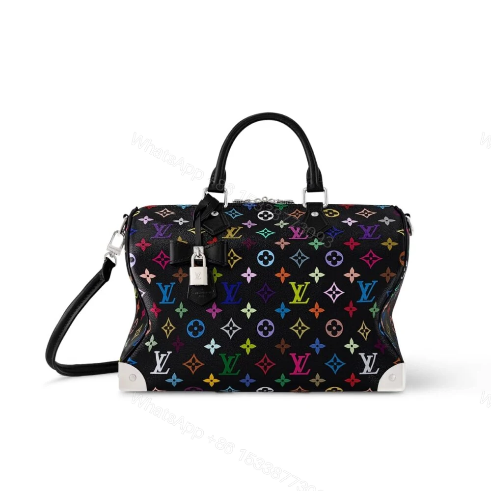 Louis Vuitton X Takashi Murakami Speedy Soft Black 30Cm — view 1