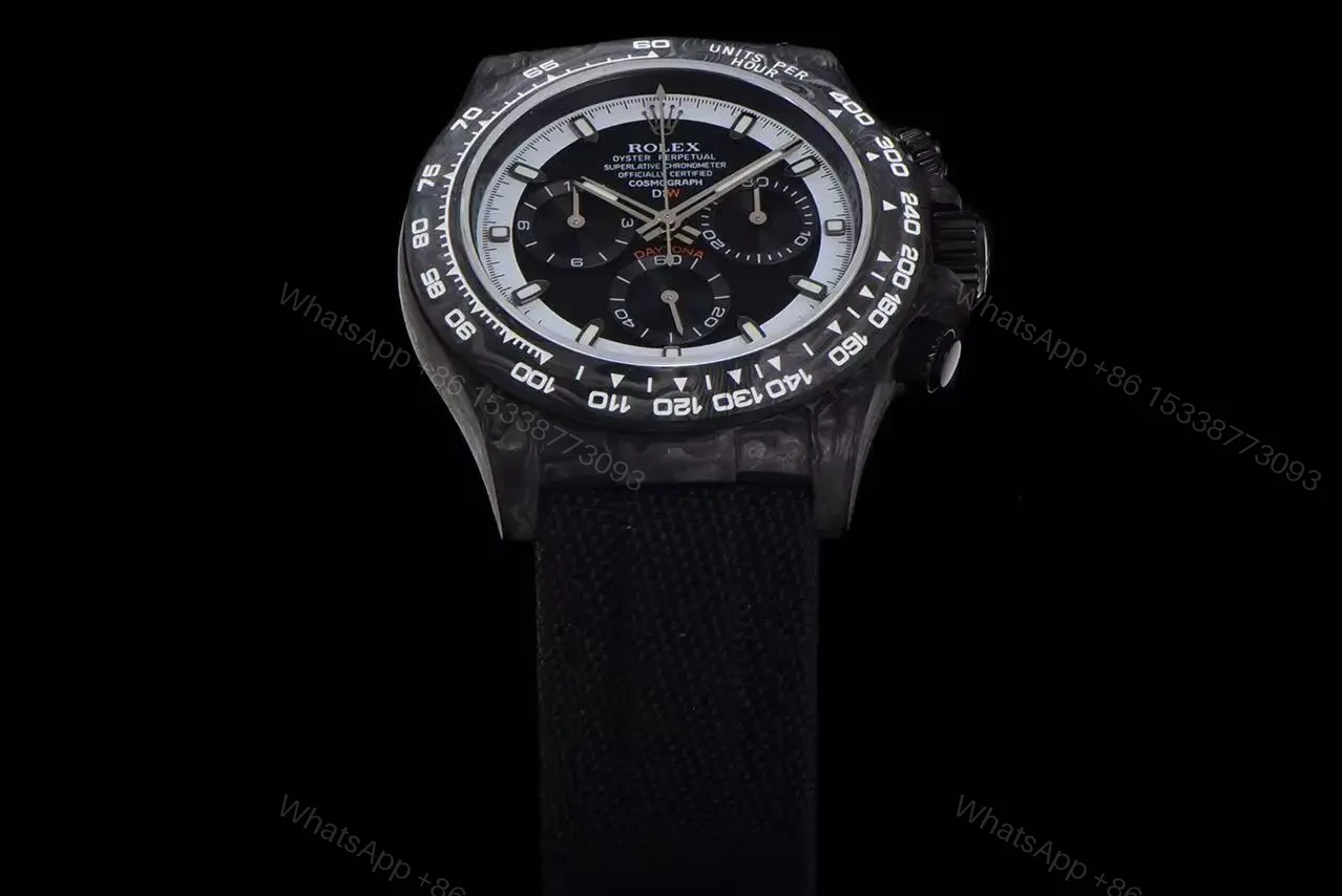 View 3 of Replica DiW Rolex Cosmograph Daytona Speedster White Carbon