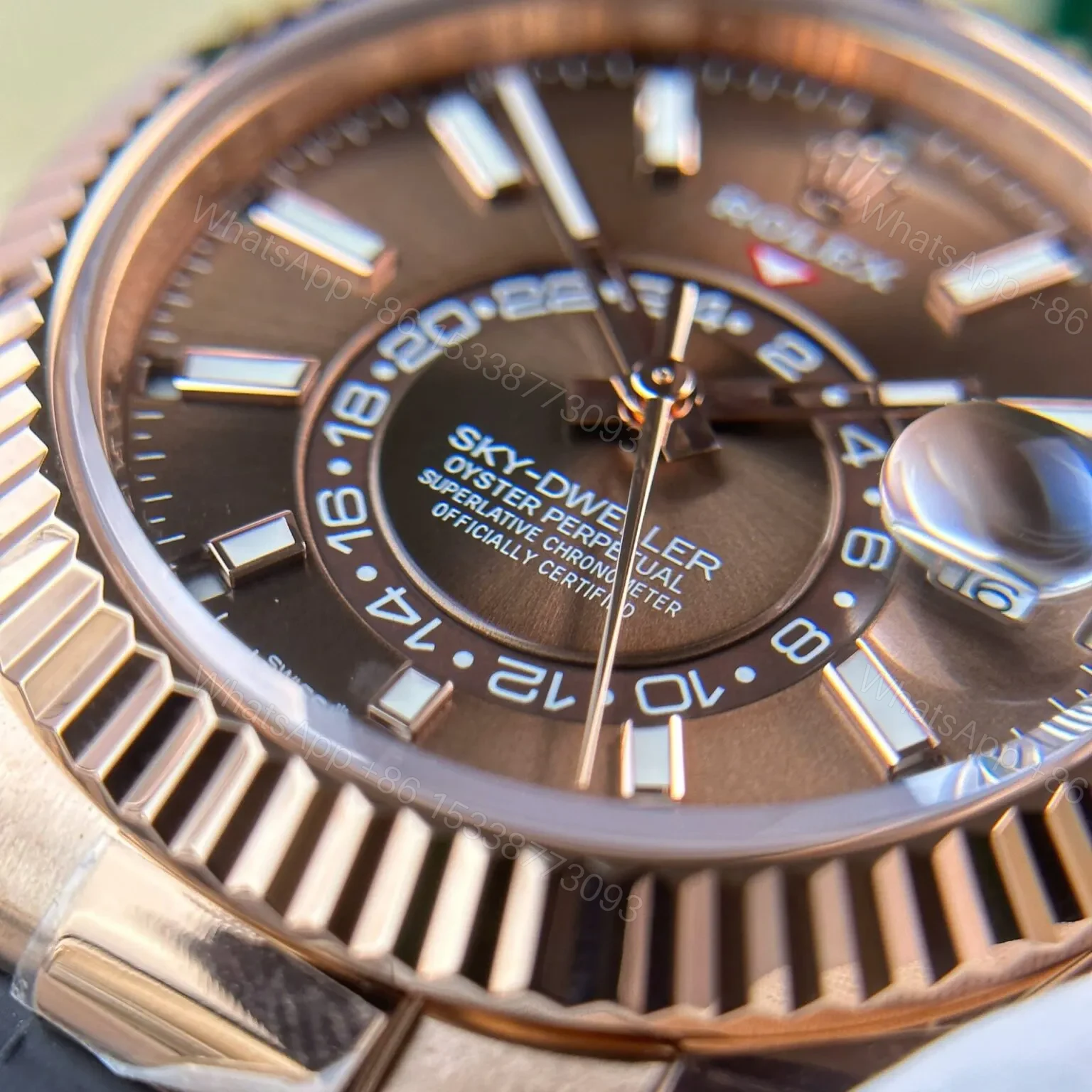 View 7 of Superclone Rolex Sky-Dweller Chocolate Dial 336235