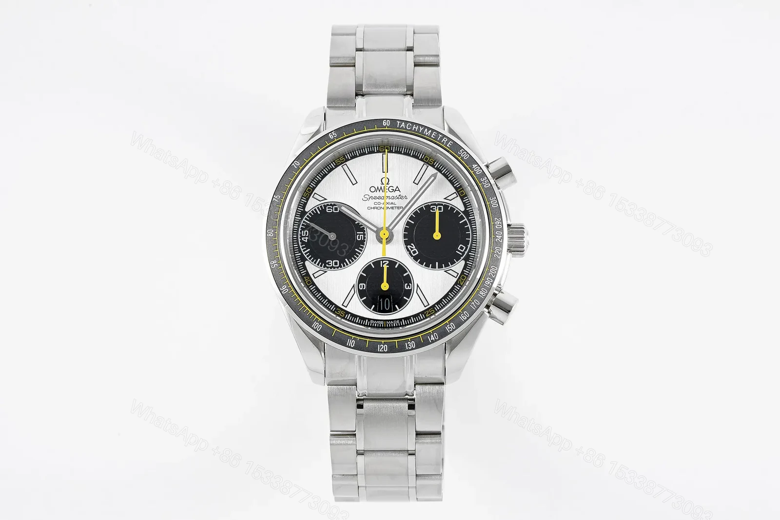Omega Speedmaster Series 326.32.40.50.06.001 Multifunction Chronograph Watch Silver with Black and White Dial Stainless Steel Bracelet — view 1