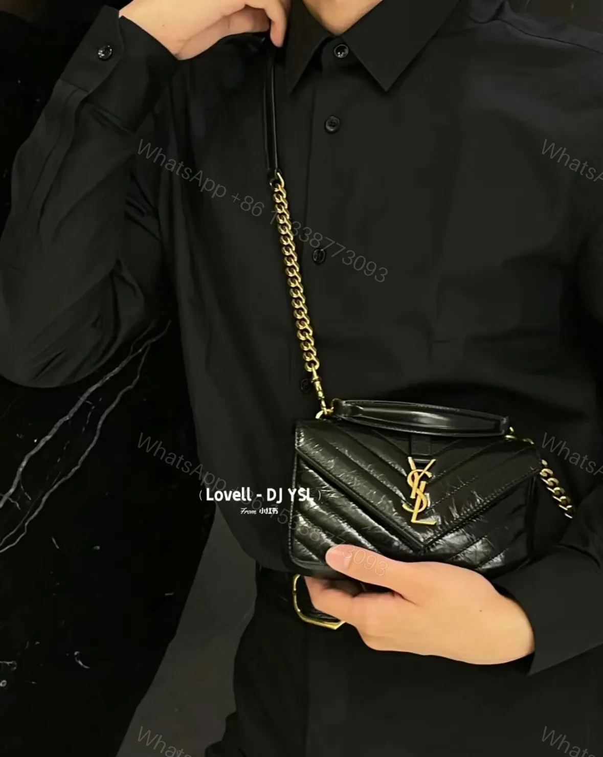 View 5 of Saint Laurent Uptown Mini Crossbody Bag