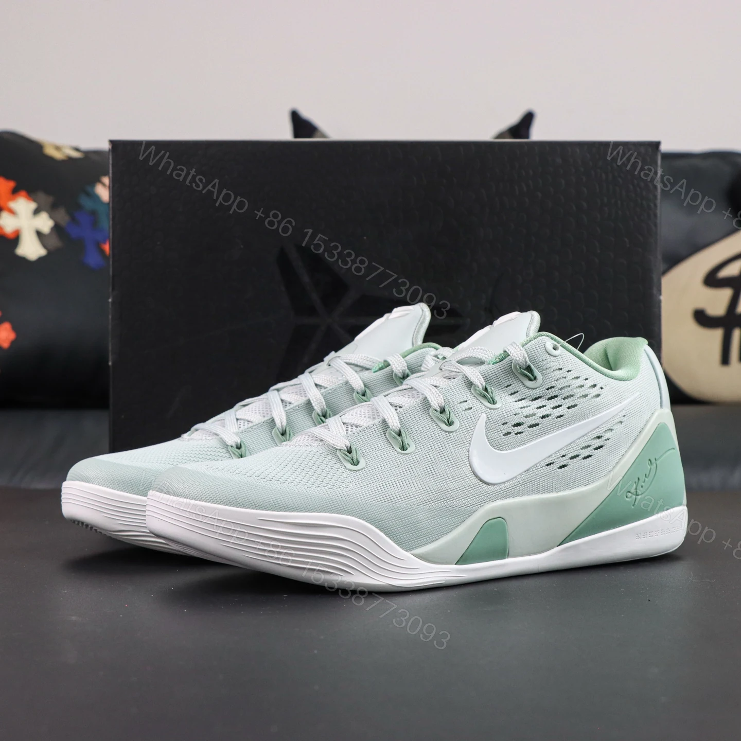 Kobe 9 Elite Low EM Protro “Steam” — view 1