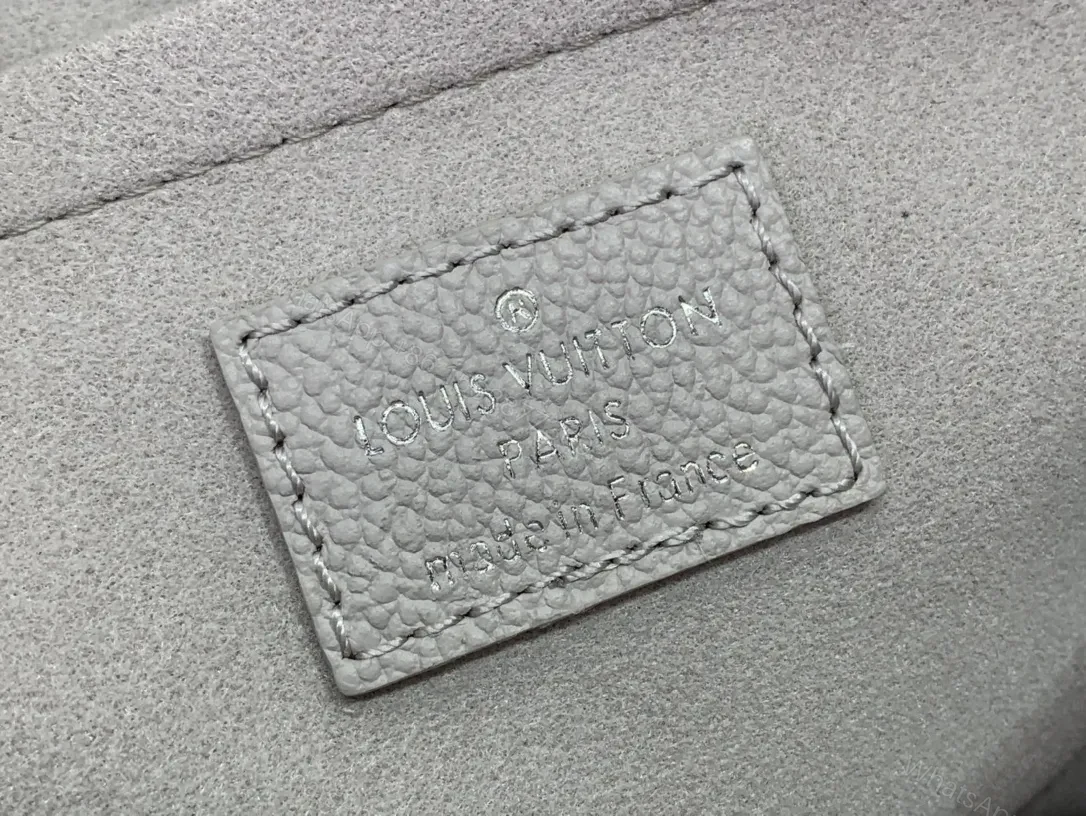 View 9 of Monogram Texture Leather Messenger Bag: Timeless Luxe, All-Day Comfort