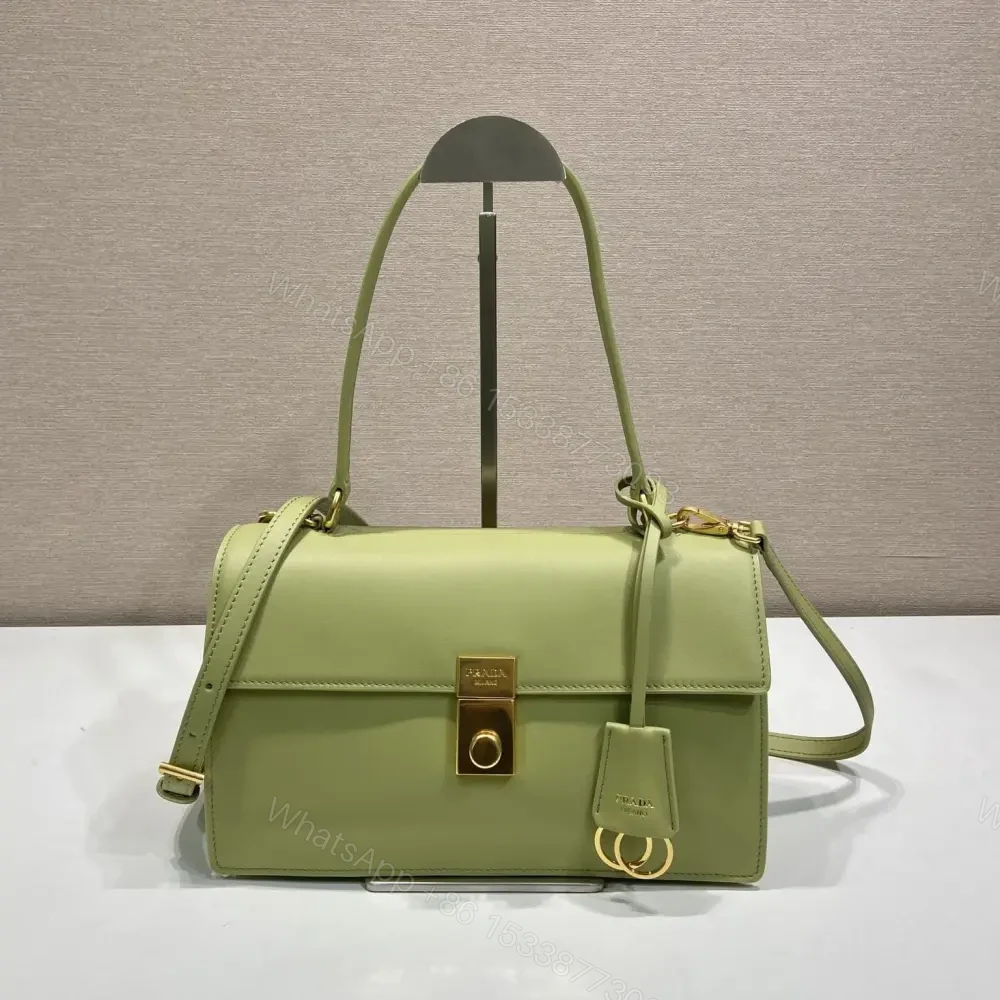 高仿Prada*SoftSound系列1BN023斜挎包綠色中號免檢版 — view 1