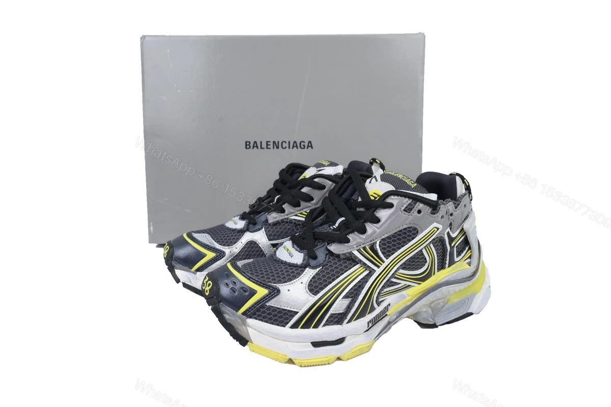 View 6 of Balenciaga Runner Sneaker Grey Black Yellow 772767 W3RMU 1279