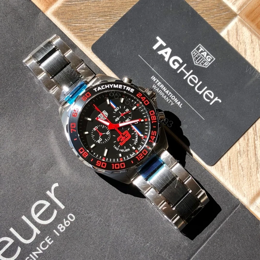 View 3 of TAG Heuer Formula 1 Chronograph Quartz 43 Stainless Steel Max Verstappen 2018 Bracelet CAZ101U.BA0843