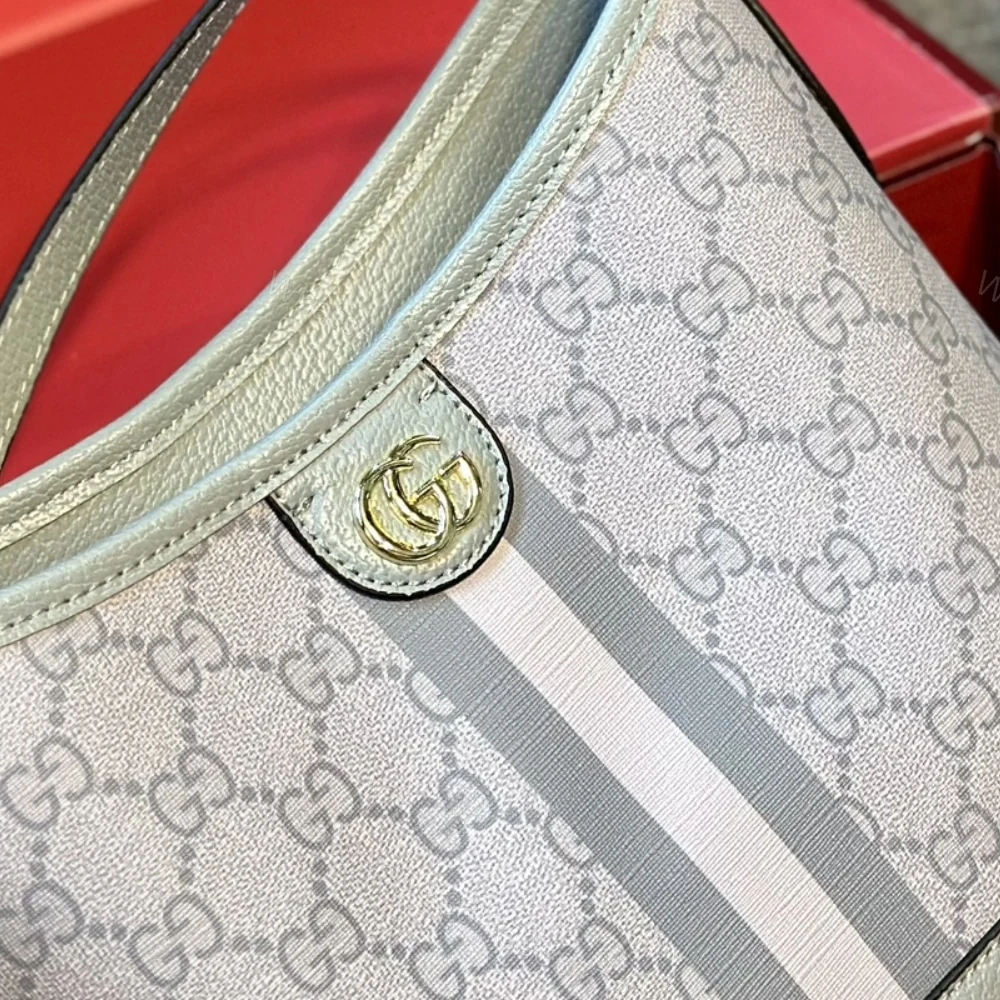 View 6 of Gucci Ophidia Small Tote Bag Dusty Blue 23Cm ‎