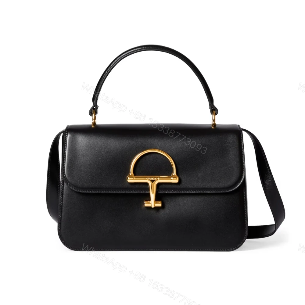 Gucci Siena Medium Top Handle Bag Black Leather 25Cm — view 1