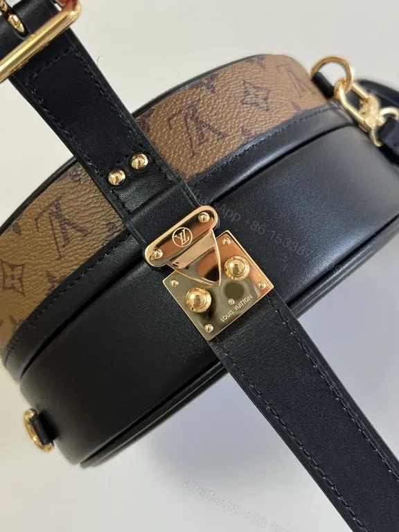 View 3 of Louis Vuitton Round LV Signature Crossbody Bag - Monogram, Black Trim