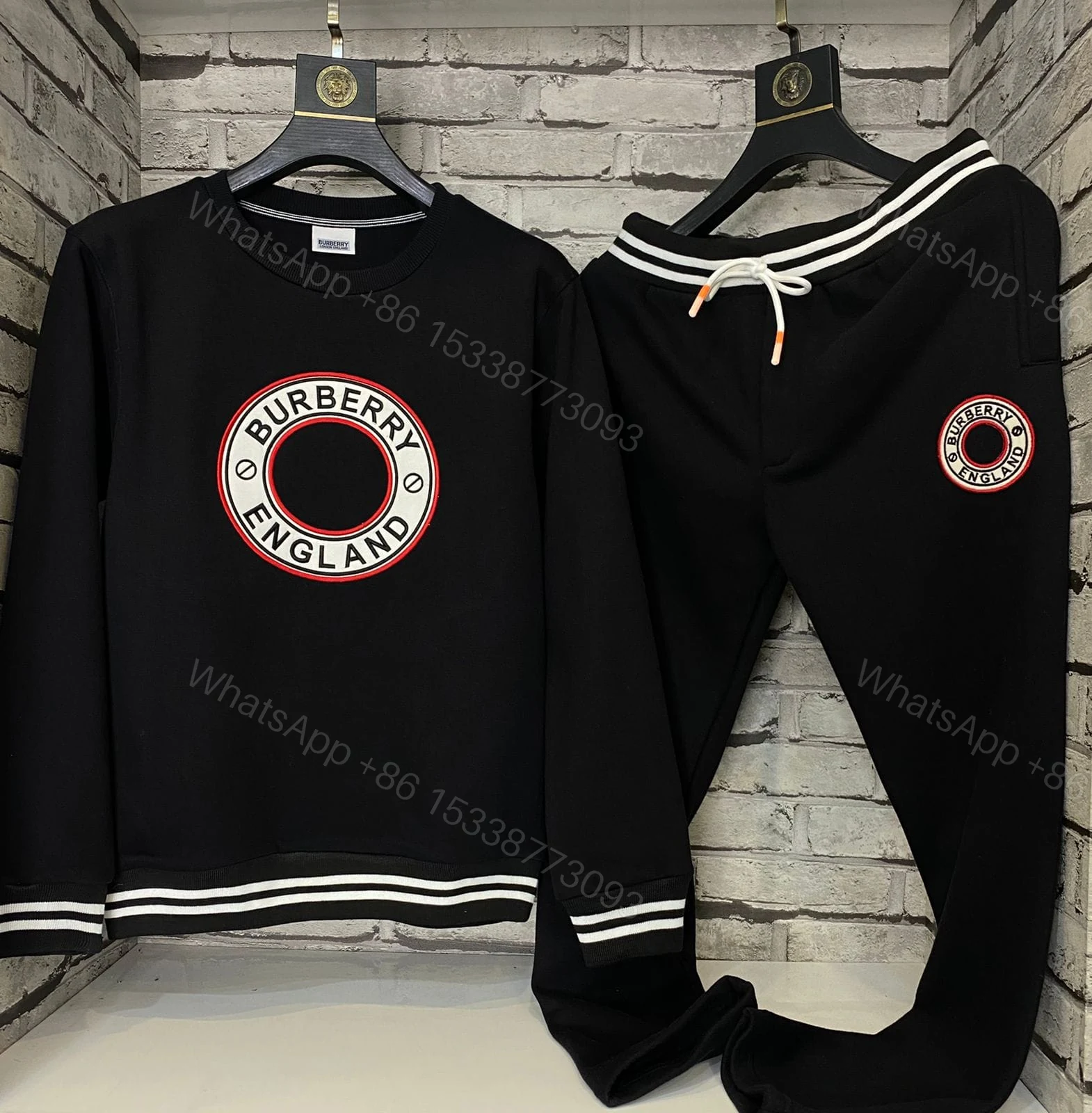 View 4 of FIRST COPY BURBERRY PREMIUM ROUND NECK TRACKSUIT
