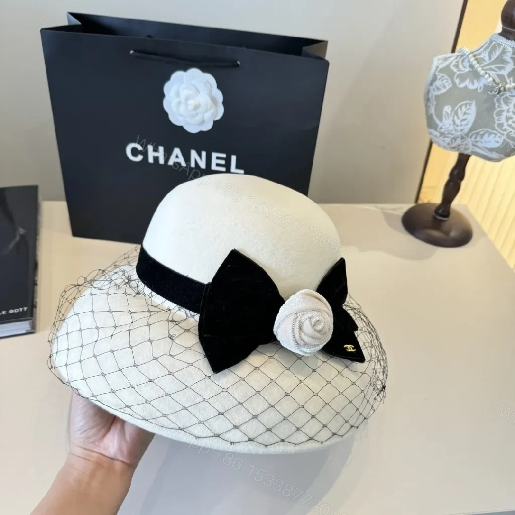 View 8 of Chic Fedora: Felt, Satin Bow, Veil, Couture Flair, Fedora