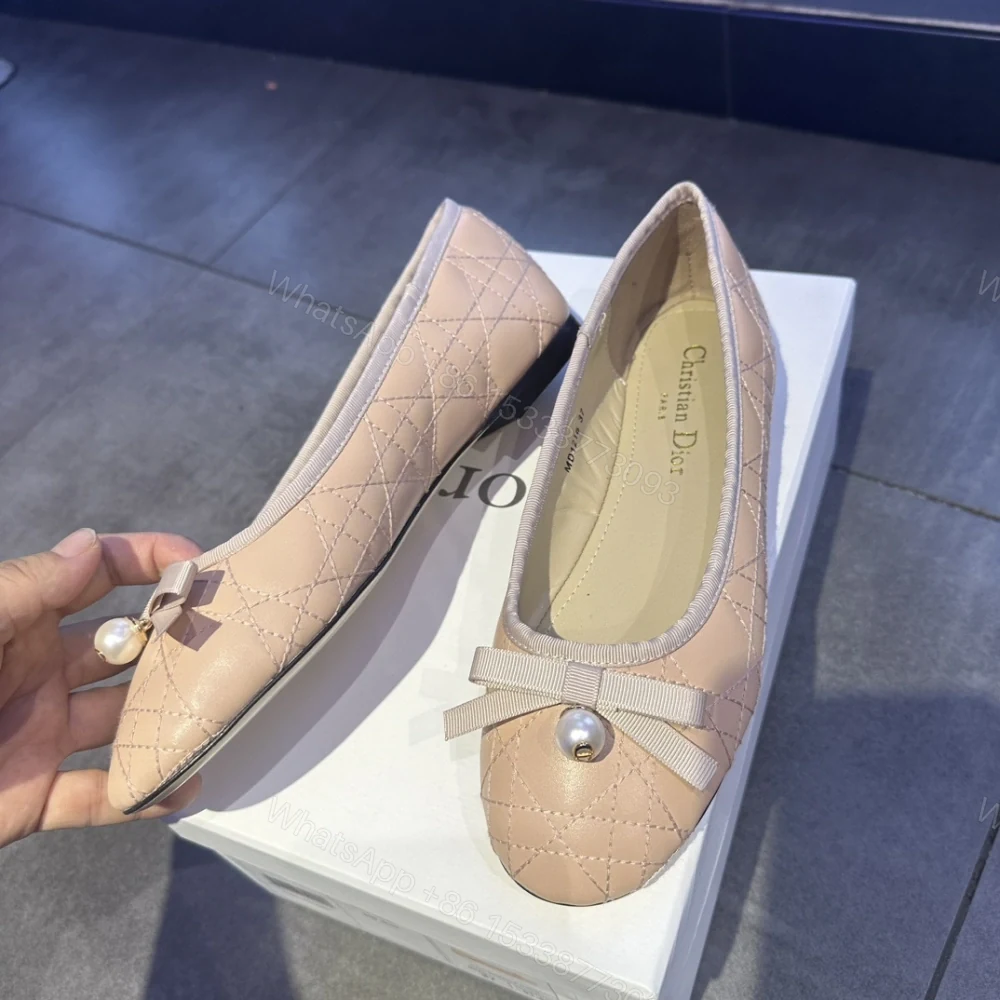 View 2 of 高仿Dior*Ballet系列KCB920圓頭套腳休閒單鞋粉色免檢版