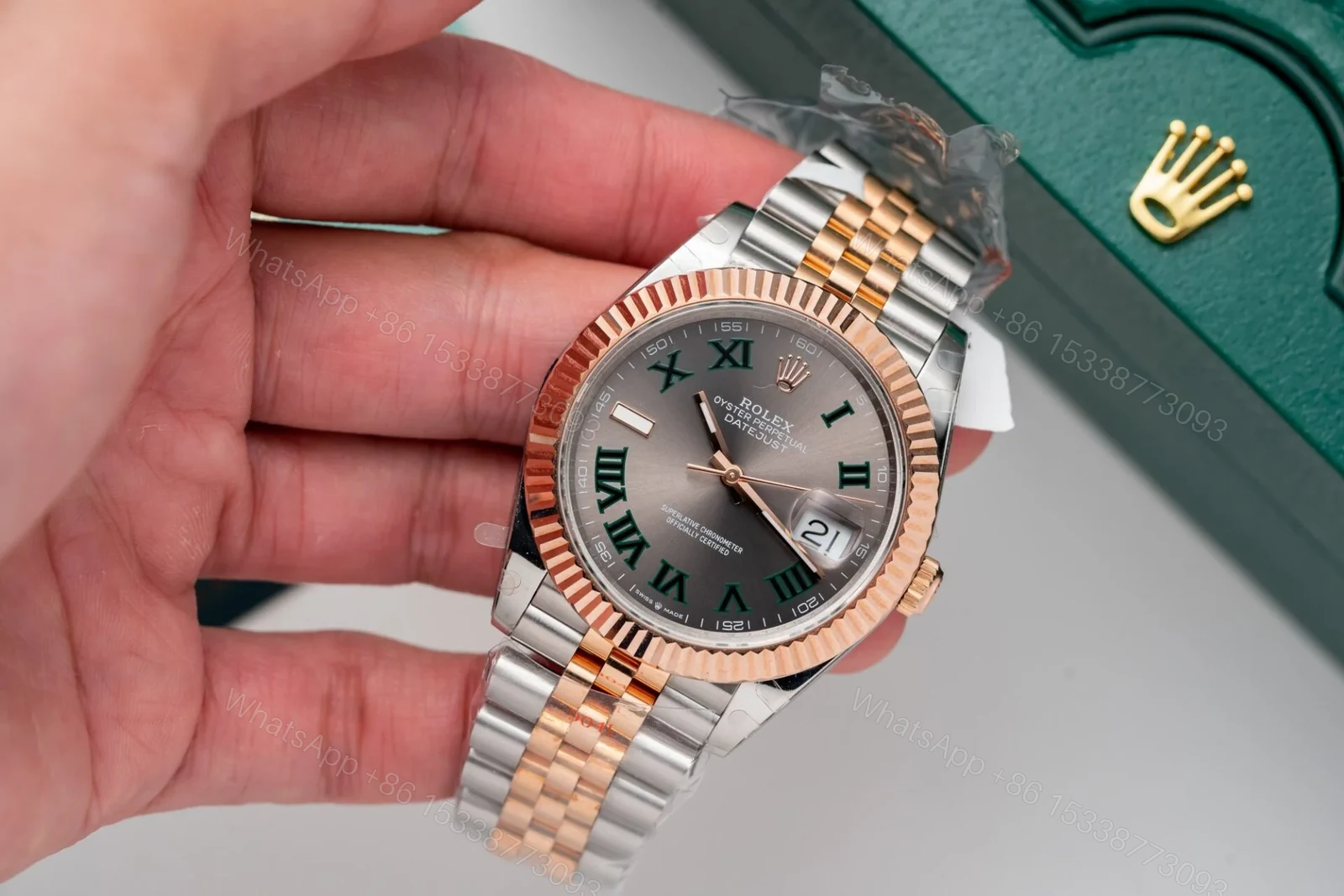 View 7 of Rolex Datejust Slate Roman Dial 126331-0016 41 mm