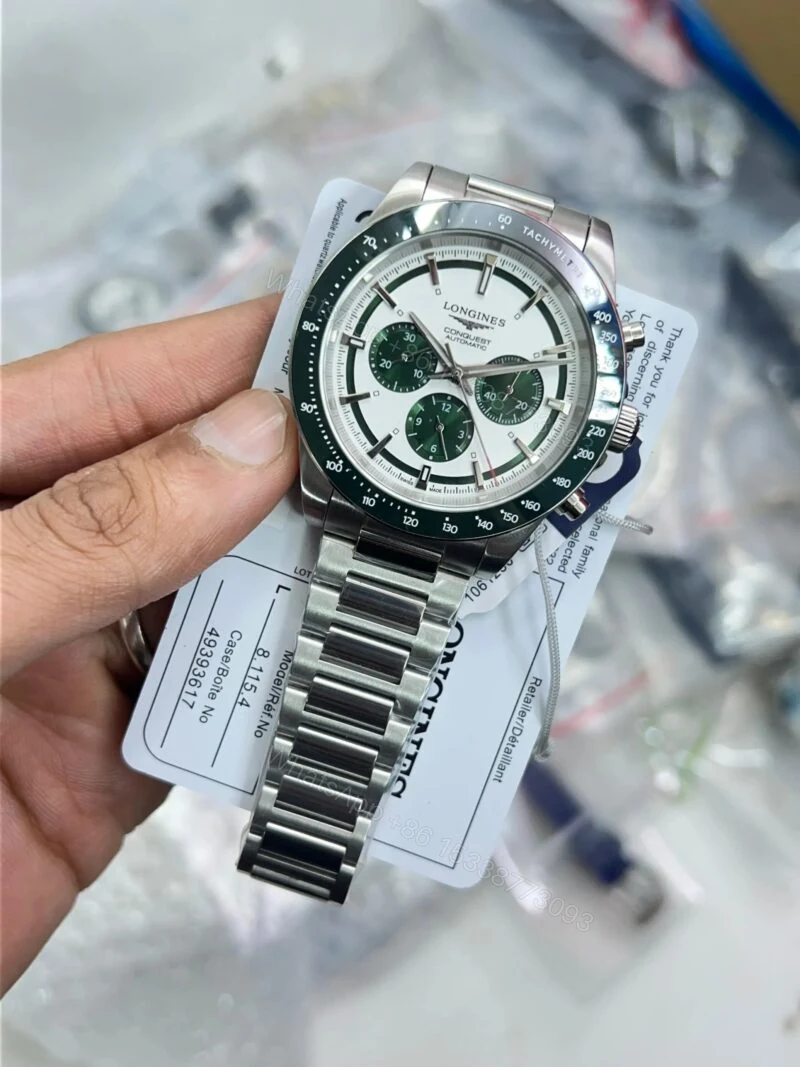View 2 of Longines Conquest Chronograph Green 42mm Automatic