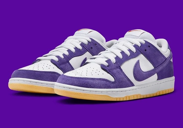 View 3 of FIRST COPY Nike SB Dunk Low Purple Suede For Women
