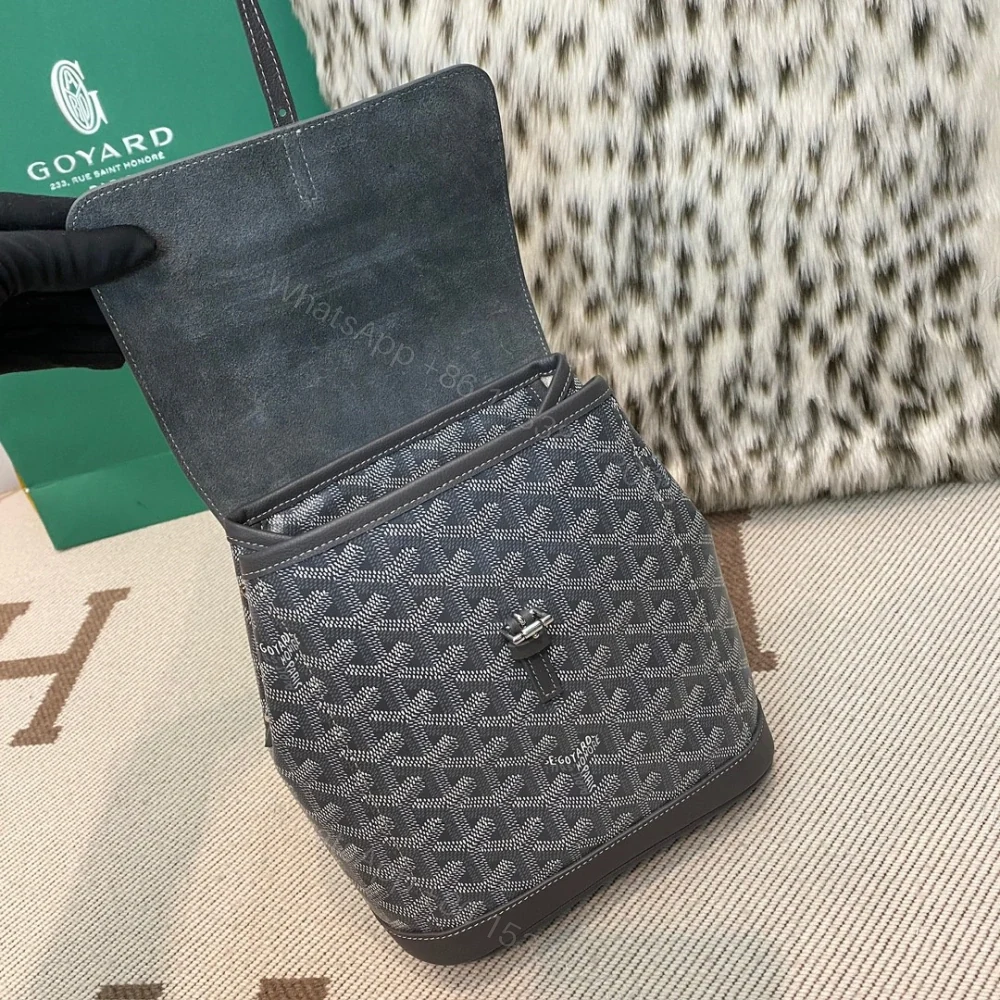 View 5 of 高仿Goyard*ALPIN5經典老花滿印雙肩包灰色免檢版