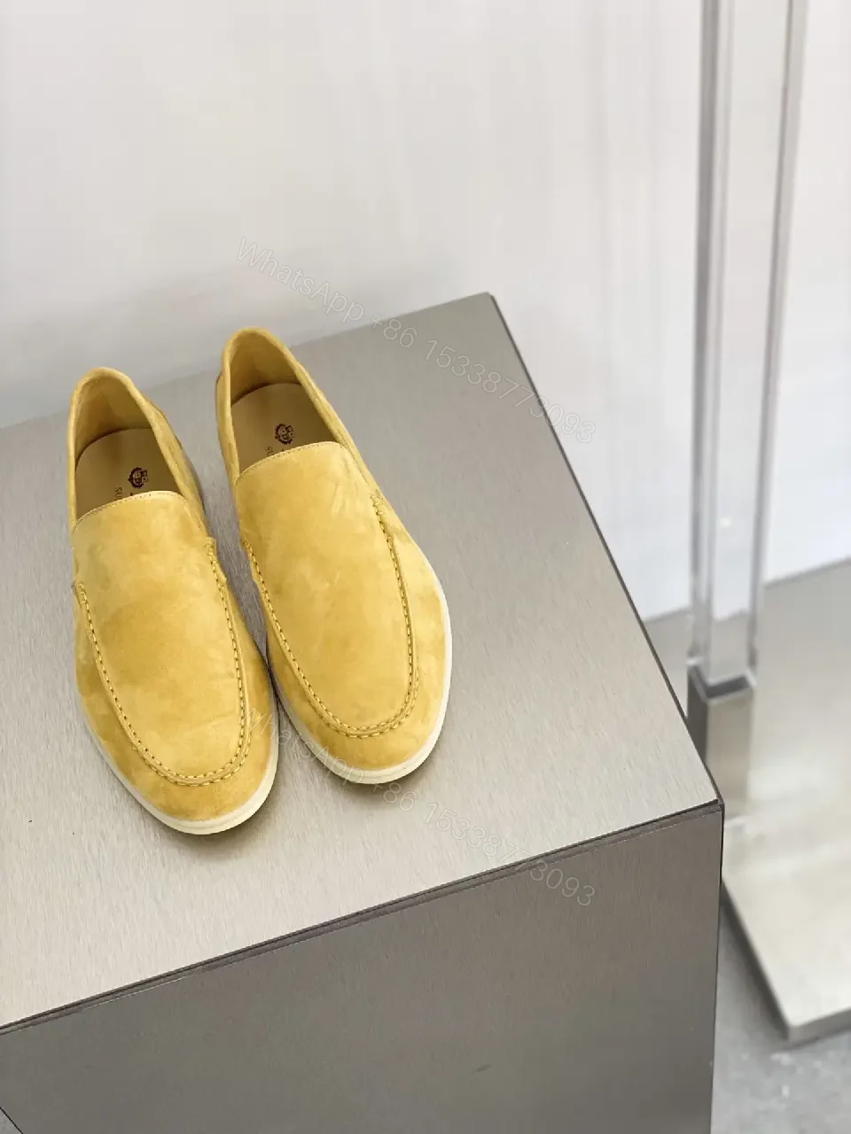 View 7 of Warm Suede Slip-Ons with Visible Craft for Everyday Luxury