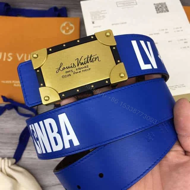 View 10 of LOUIS VUITTON X NBA 3 STEPS 40MM REVERSIBLE MONOGRAM CANVAS BELT – B101