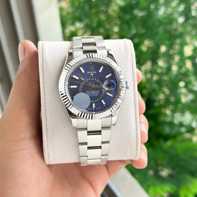 View 2 of Rolex Sky-Dweller Blue Dial 42MM Automatic