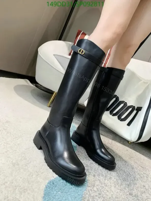 View 4 of Dior Tory Burch Elegant Knee-High Boots