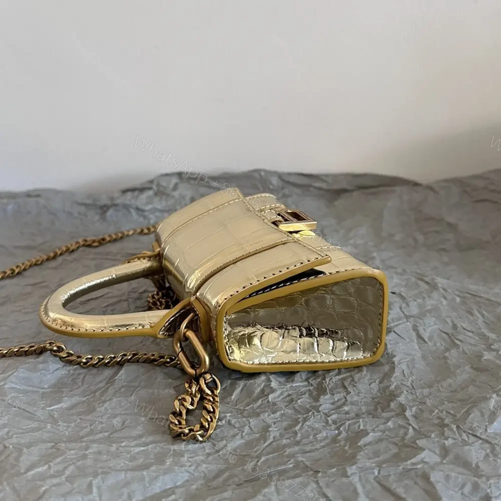 View 4 of 高仿Balenciaga*Nano系列迷你沙漏包金色
