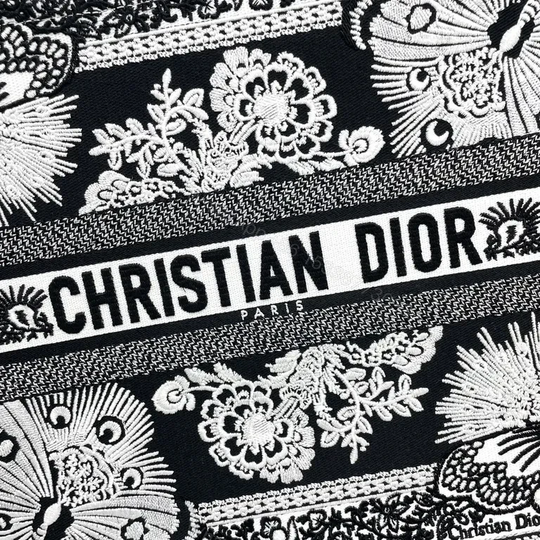 View 5 of Monochrome Dior Floral Tote - Jacquard, Logo Band, Luxe Versatility