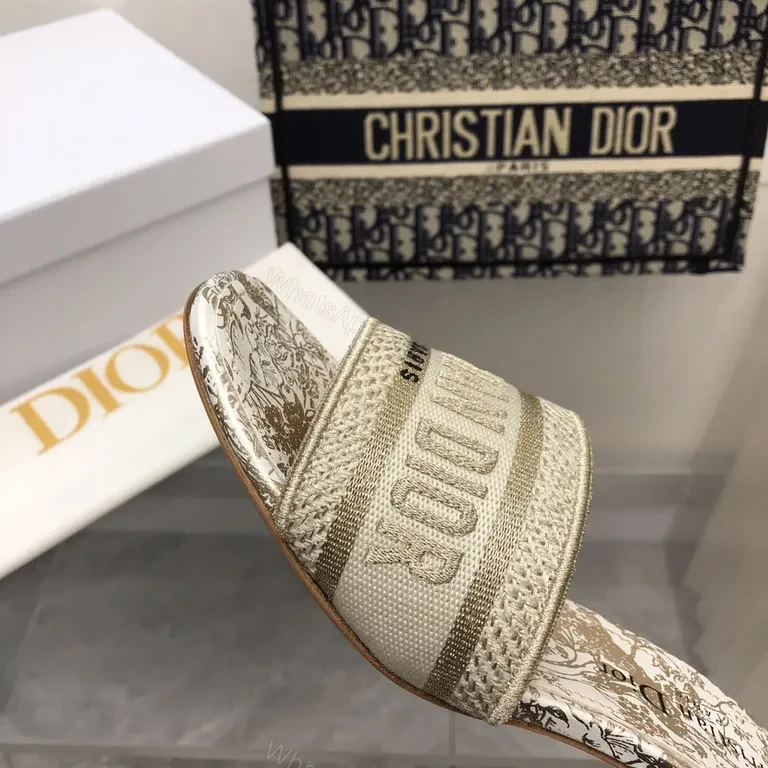 View 7 of Shimmer Straps Dior-Infused Slide Sandals - All-Day Luxury