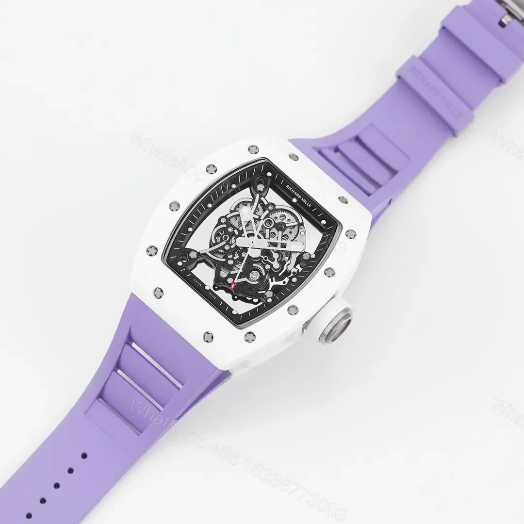 View 4 of APS Factory – KU+ KV-V5 White Ceramic Watch Purple Strap – KU+ KV-V5 Black Ceramic Watch Purple Strap