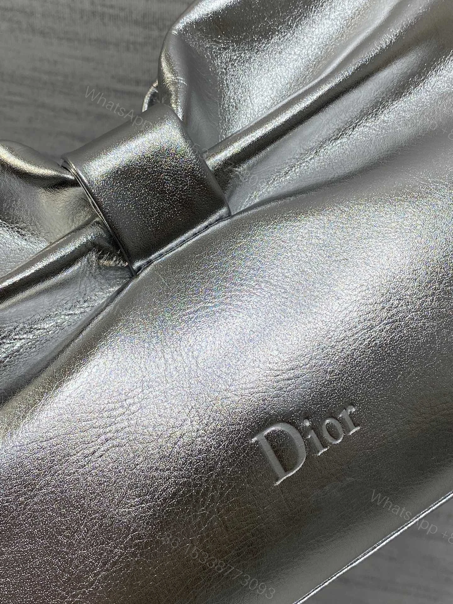 View 2 of Dior Bow Bag Sliver Lambskin