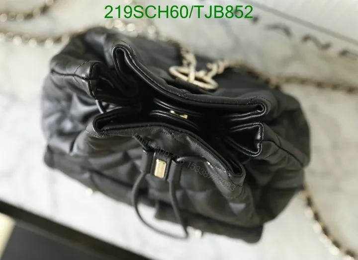View 6 of Chanel Black Backpack crafted from Calfskin 23B