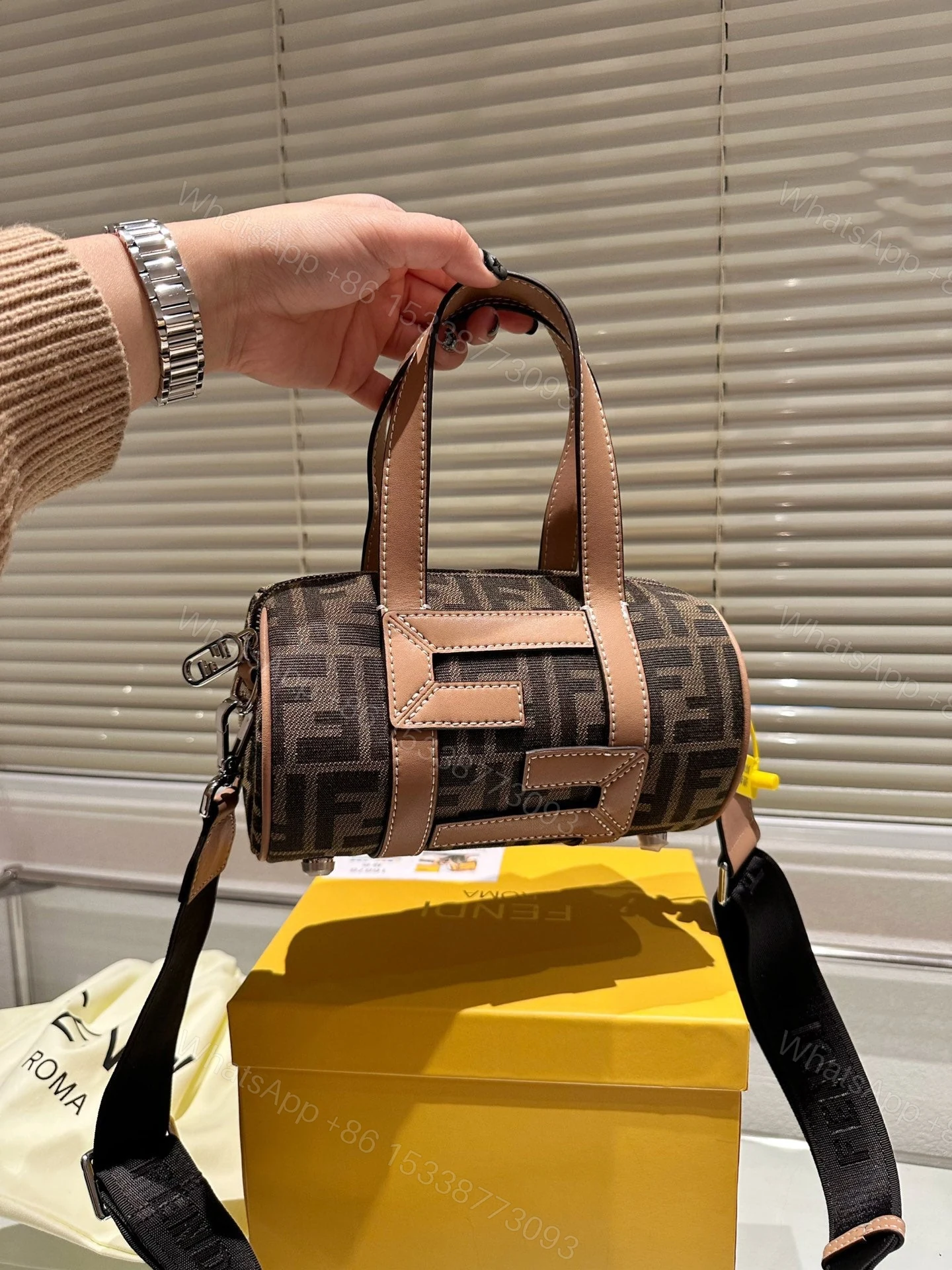 View 8 of FENDI MINI BAG 7VA570 KHAKI