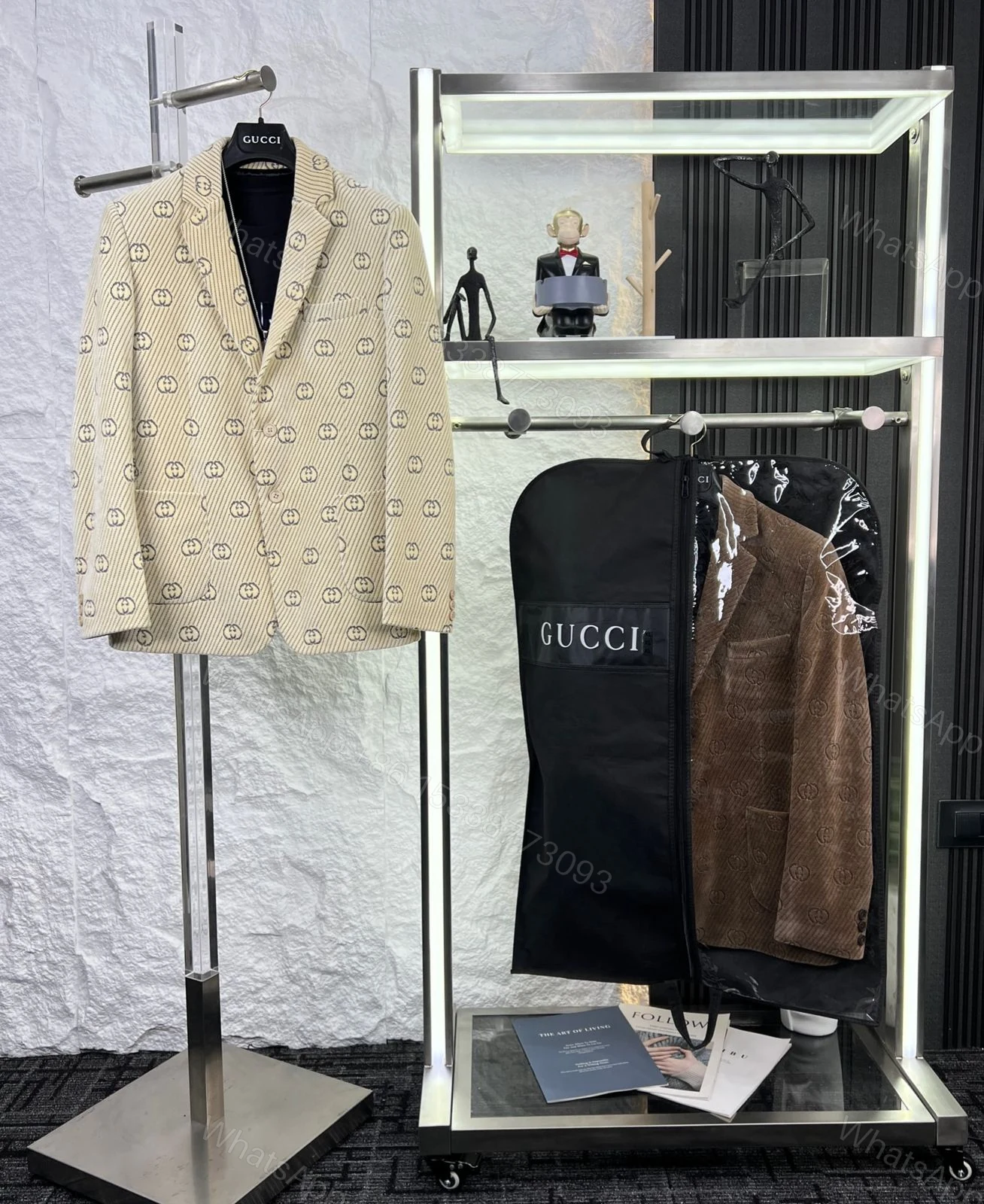 View 5 of First Copy Gucci Imported Fabric Blazer