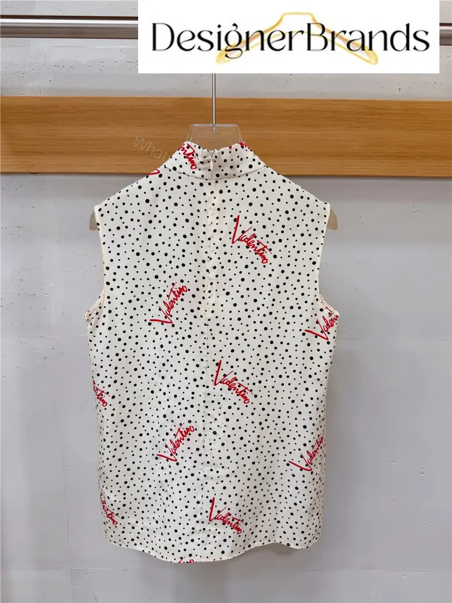 View 2 of Valentino Plus De Pois White Polka-Dot Silk Top