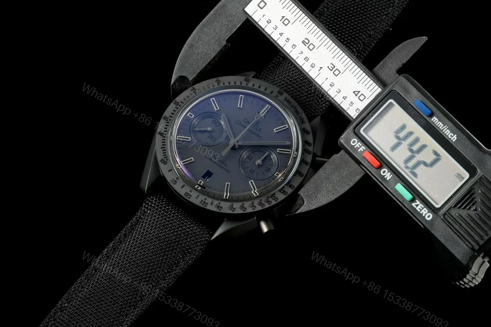 View 8 of Omega Speedmaster Moonwatch Co-Axial Dark Side of the Moon Black Black 311.92.44.51.01.005