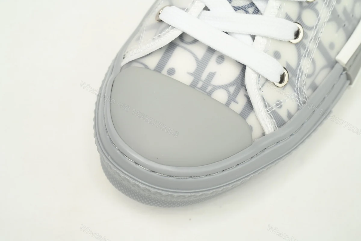 View 6 of Dior B23 HT Oblique Low Cut Blue Gray