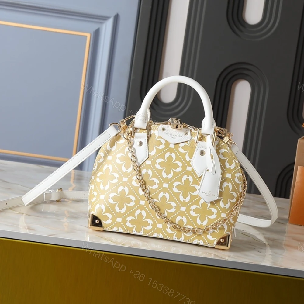 View 2 of Louis Vuitton Alma Trunk BB White Gold Handle Bag 22cm M28032